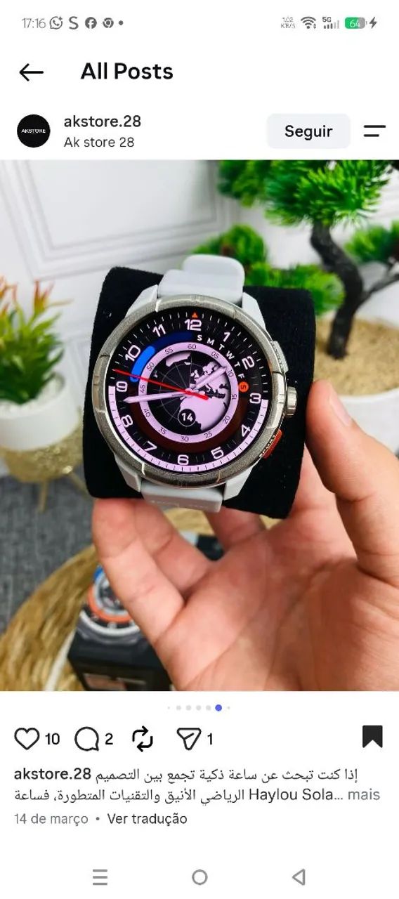 Smartwatch haylou Ultra solar - Foto 2