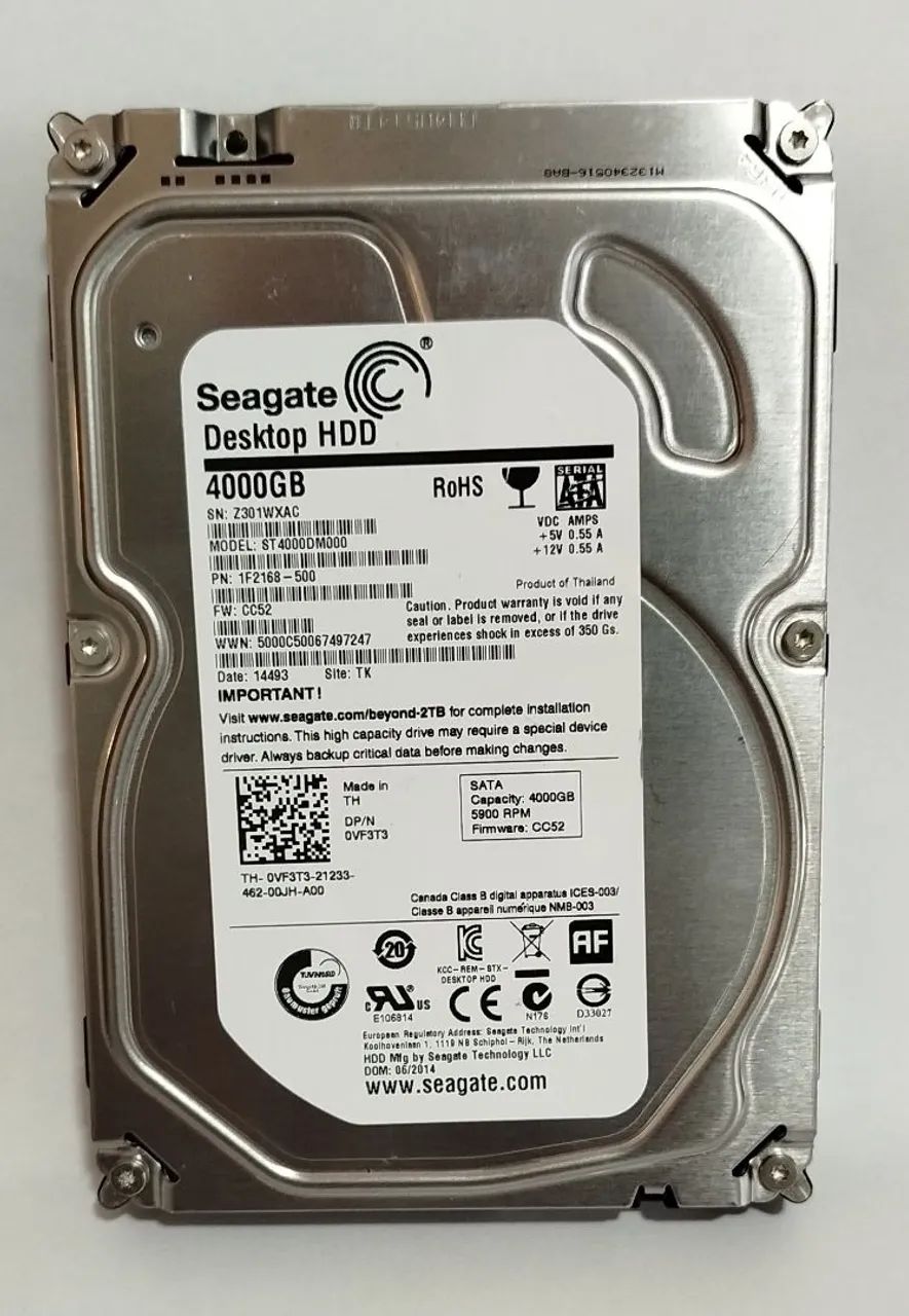 Hd Seagate 4TB (4000gb)