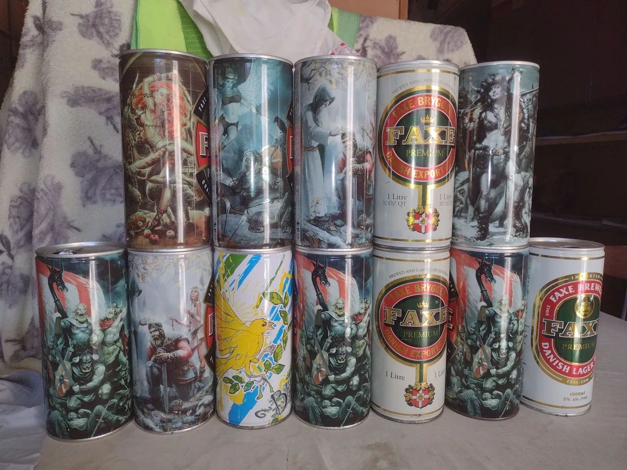 Latas de cervejas faxe preço a unidade