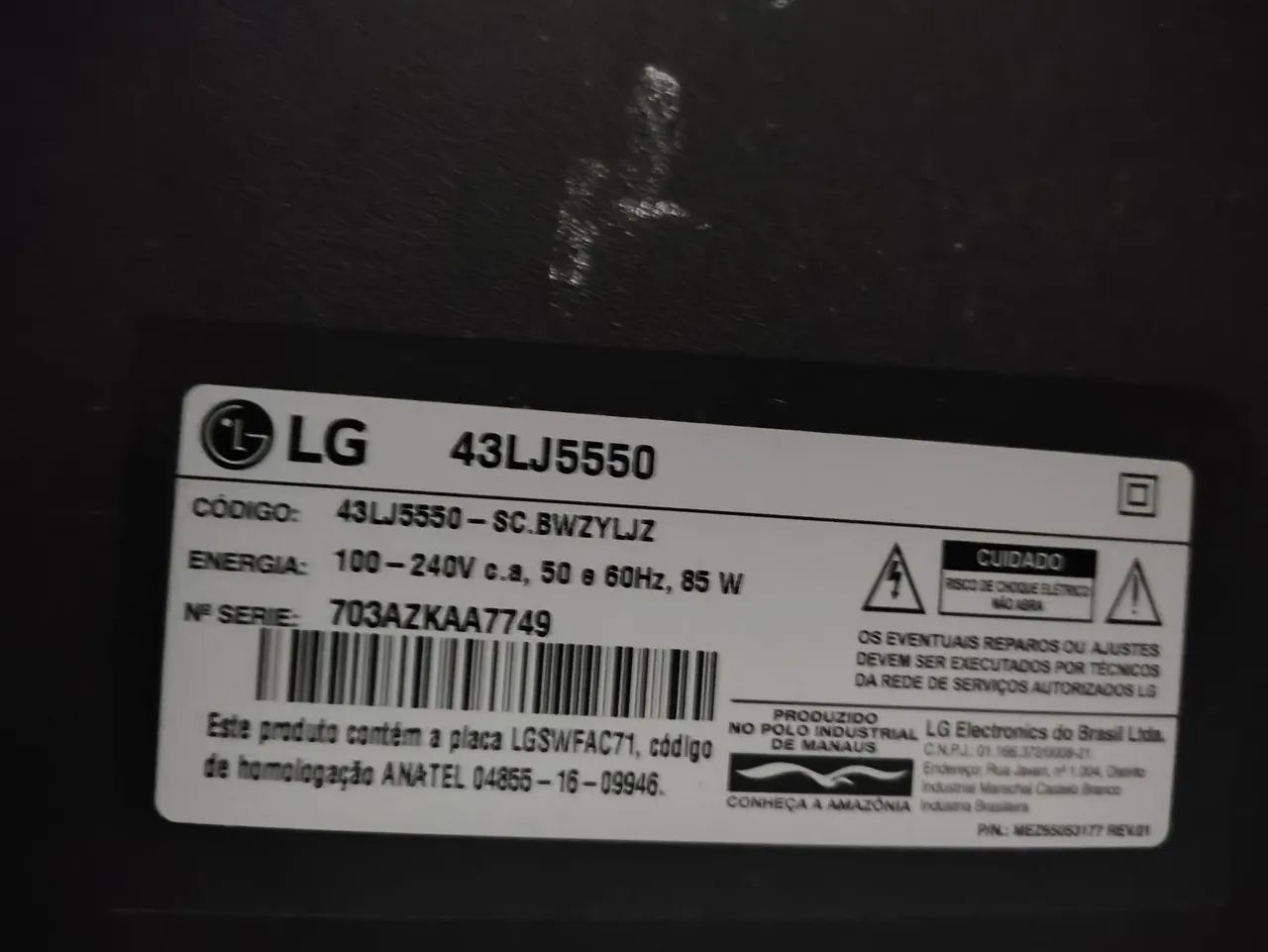 Smart TV LG 43 DEFEITO - Foto 4