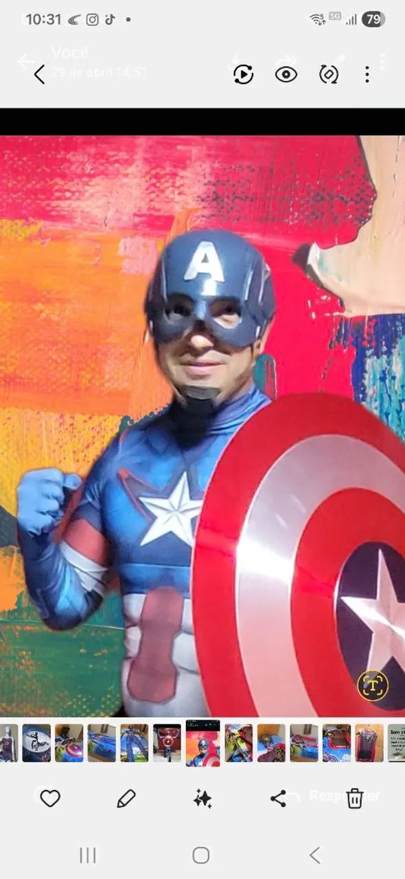 Escudo do Capitao America 60 cm ( Cosplay - Foto 5