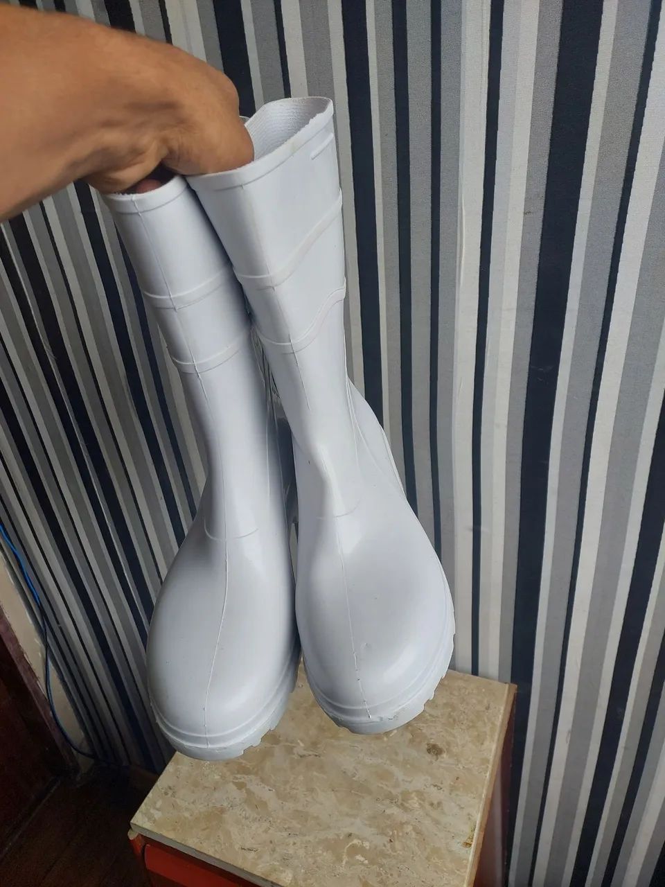 Botas de borracha branca - Foto 5