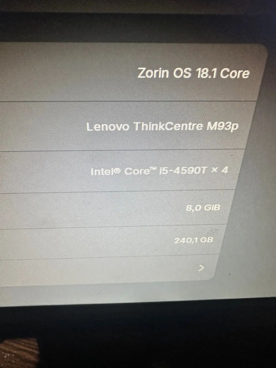 Mini pc Lenovo thinkcentre M93p