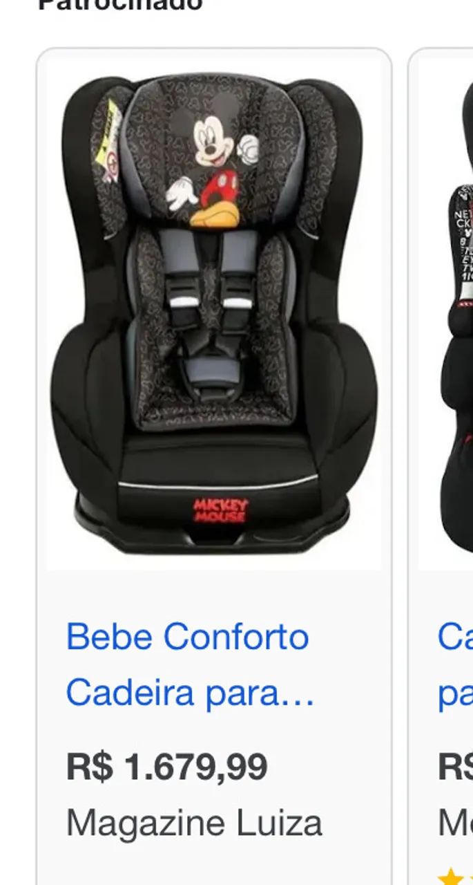 Cadeira infantil para carro Beline luxo Mickey - Foto 4
