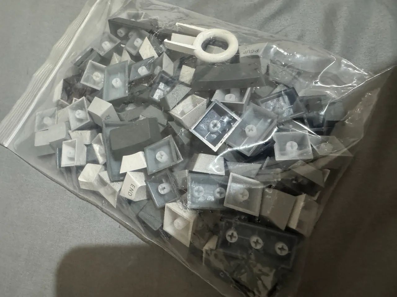 Teclas pbt degrade cinza - Foto 2