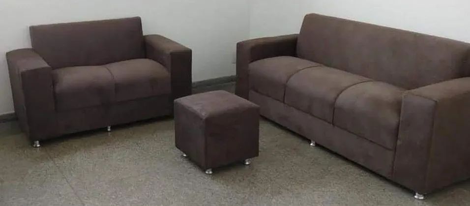 Sofá 2 e 3 lugares Suede de qualidade D33 Robusto Confortável Promoção
