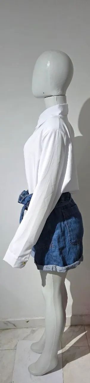 Shorts jeans da marca Marisa tamanho 45 - Foto 3
