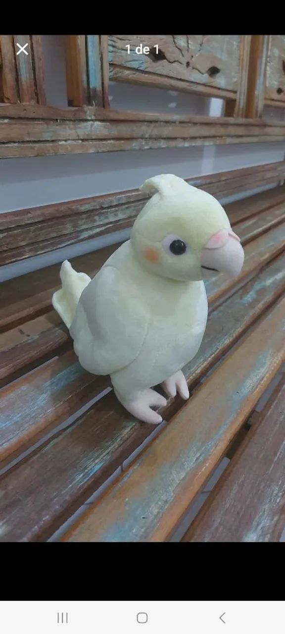 Calopsita de pelúcia 