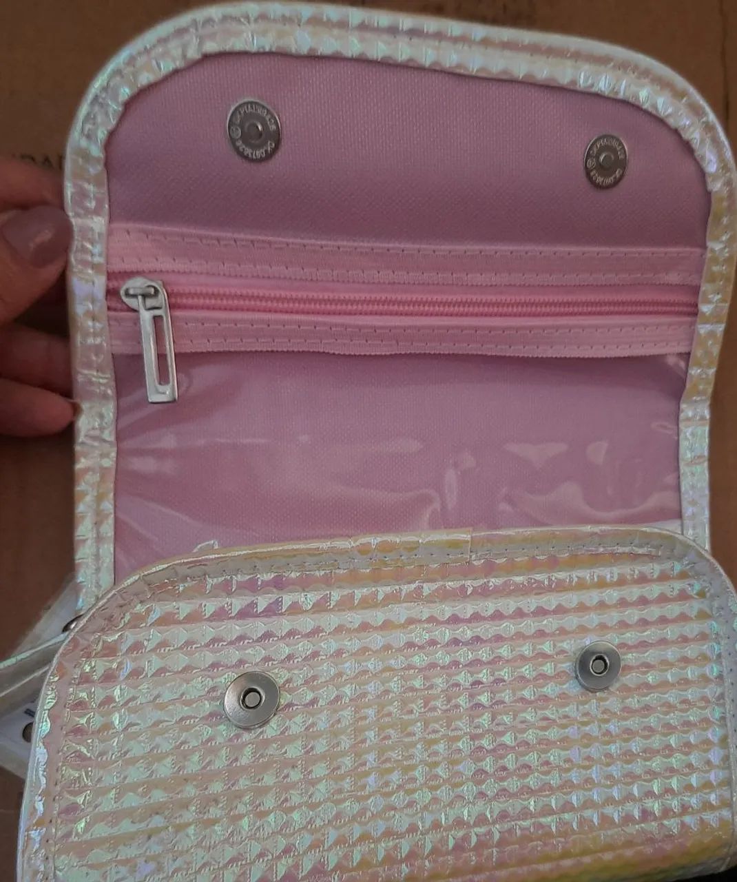 Minha necessaire pink olográfica - Foto 3