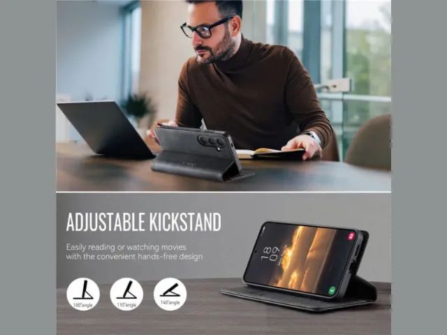 Capa Carteira CASEME em Couro ALTO PADRÃO Para Samsung S26  - Foto 3