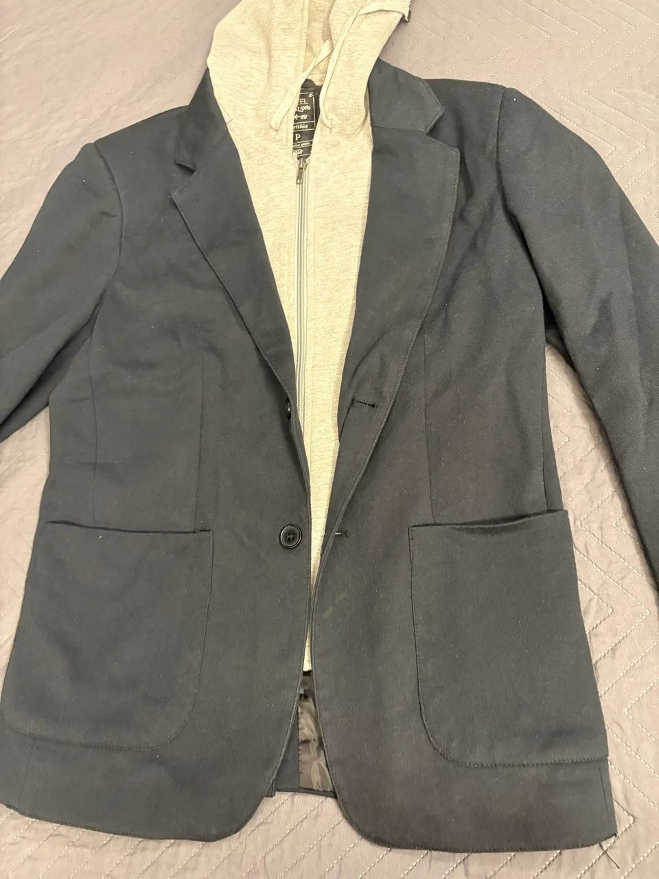 BLAZER JAQUETA PRETO CINZA