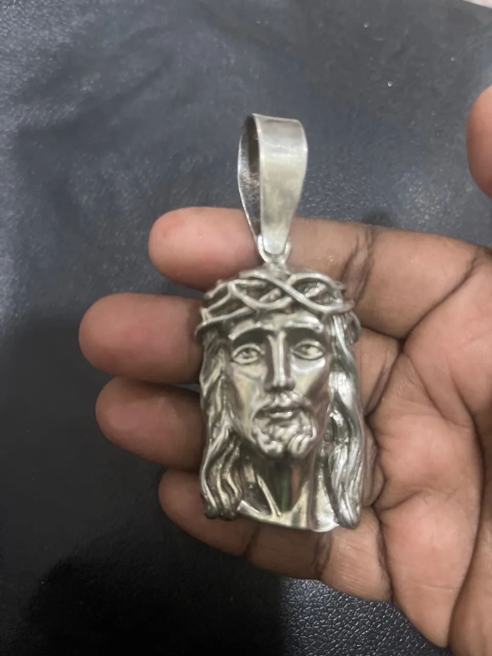 Pingente de prata Jesus - Foto 4