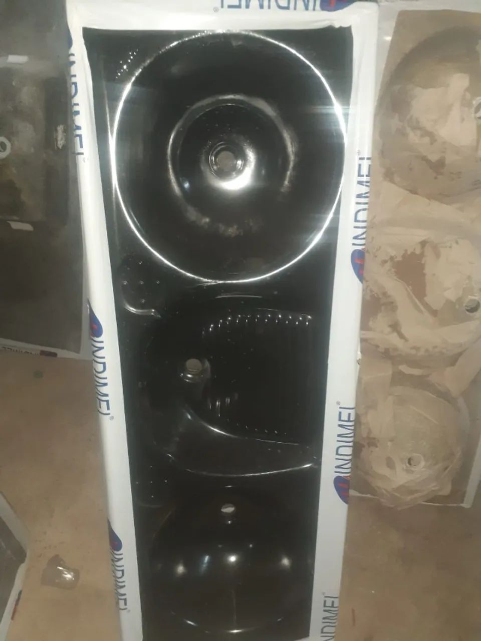 tanque triplo mármore sintético na promoção 119,90 a vista 