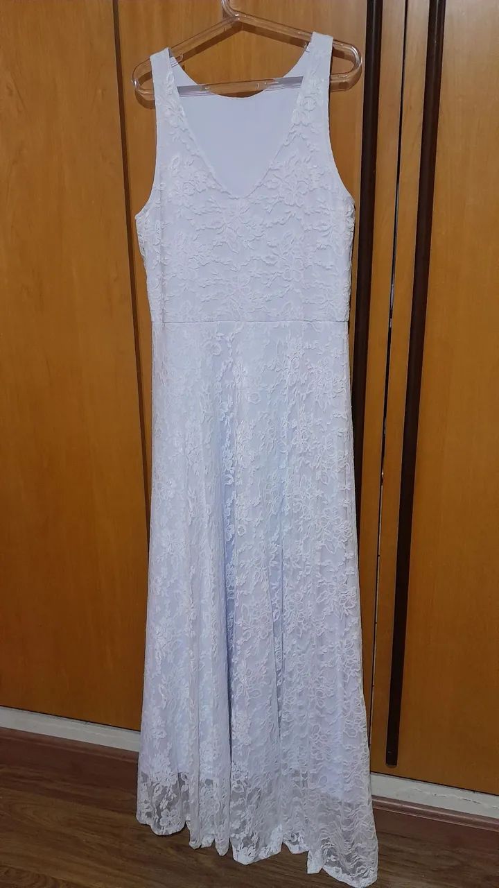 Vestido Branco em Renda - Foto 5
