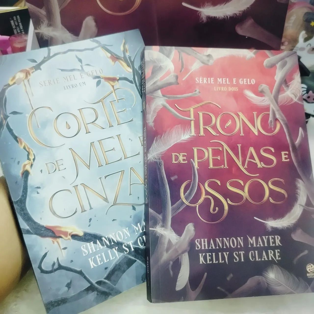 livros corte de mel e cinzas e trono de penas e ossos - Foto 2