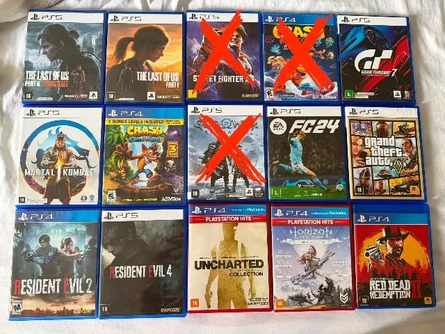 Jogos variados PS4 e Ps5 