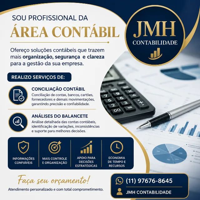 SERVIÇOS DE CONCILIAÇÃO DE CONTAS CONTABEIS