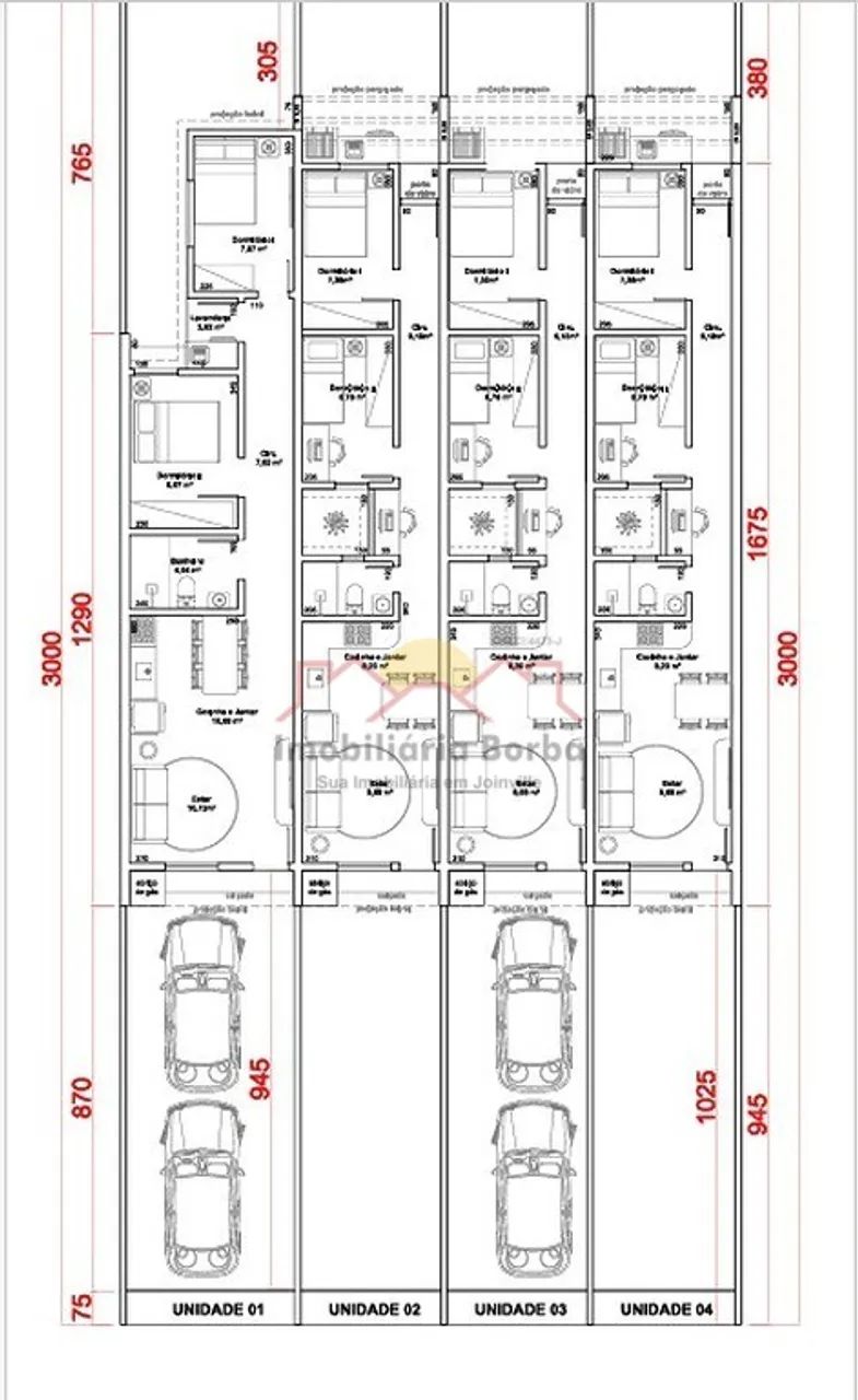 Casa Geminada 2 quartos Comasa Joinville - Foto 4