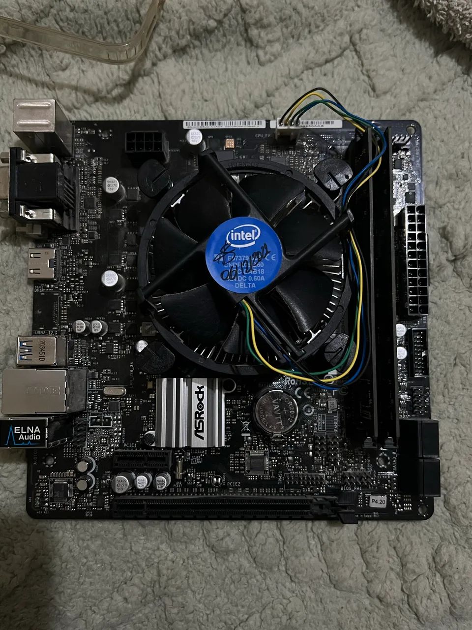 Placa Mãe + Processador