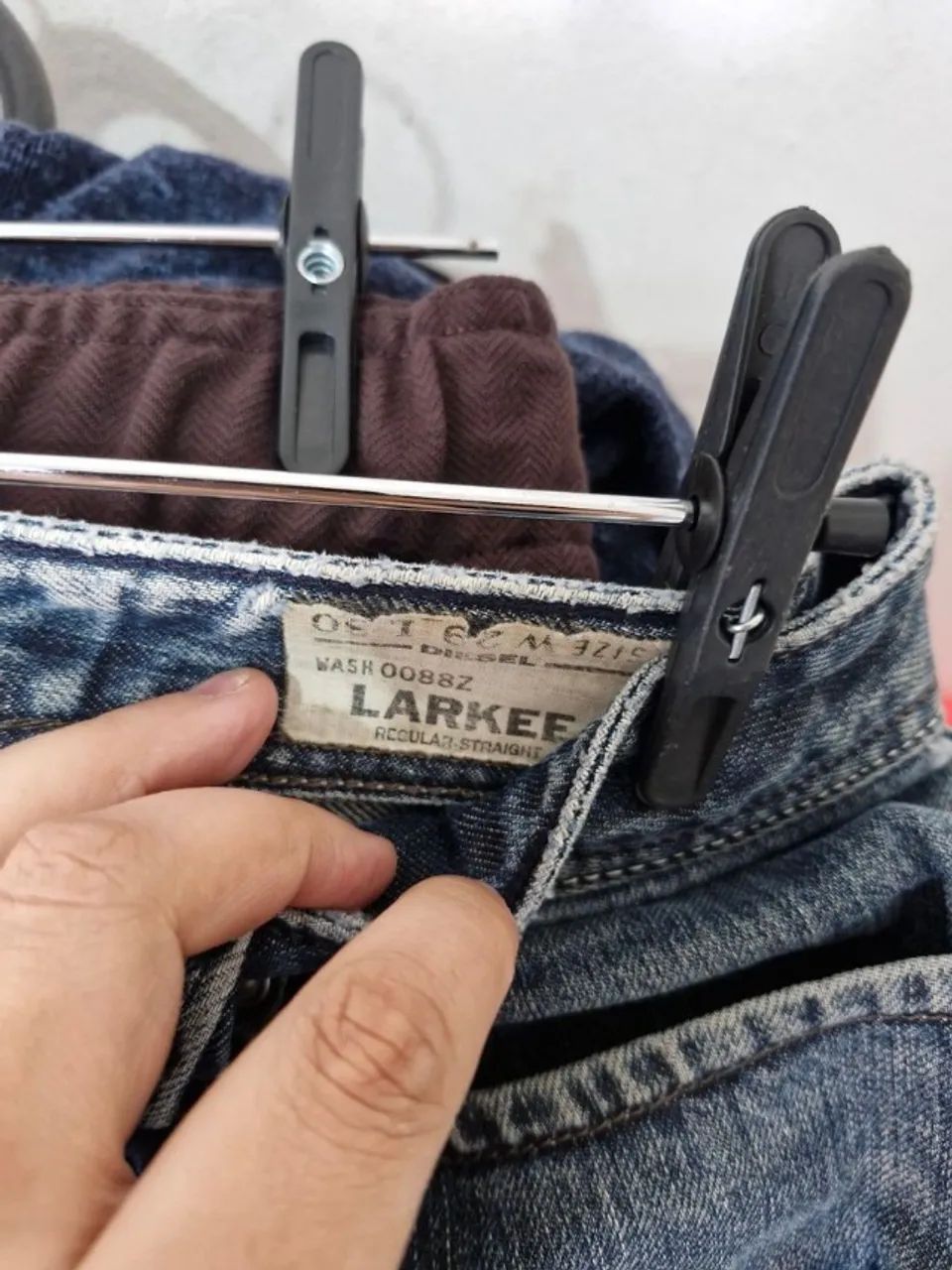 calça jeans diesel larkee azul 38 - Foto 2