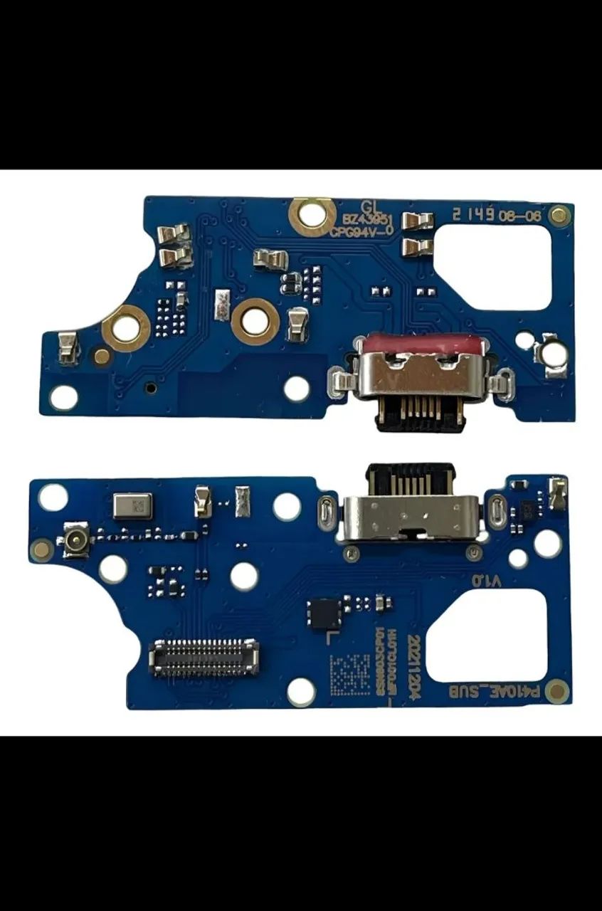 Plaquinha de carga moto g 22  turbo