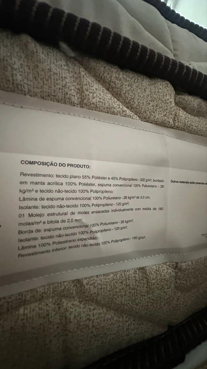 Base + Colchão de Molas ensacadas Ortobom - Foto 4