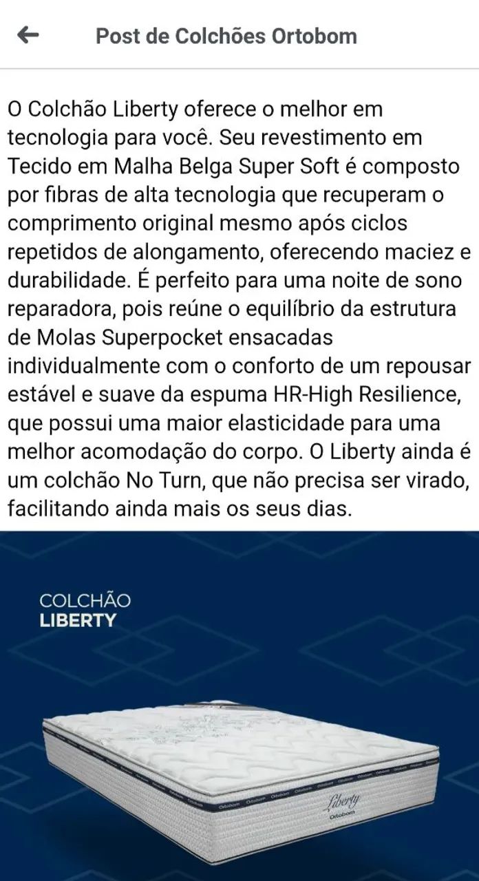 Cama casal ortobom 1.98x186 - Foto 5