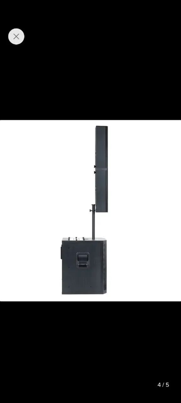 Caixa de som LINE array satélite vertical 