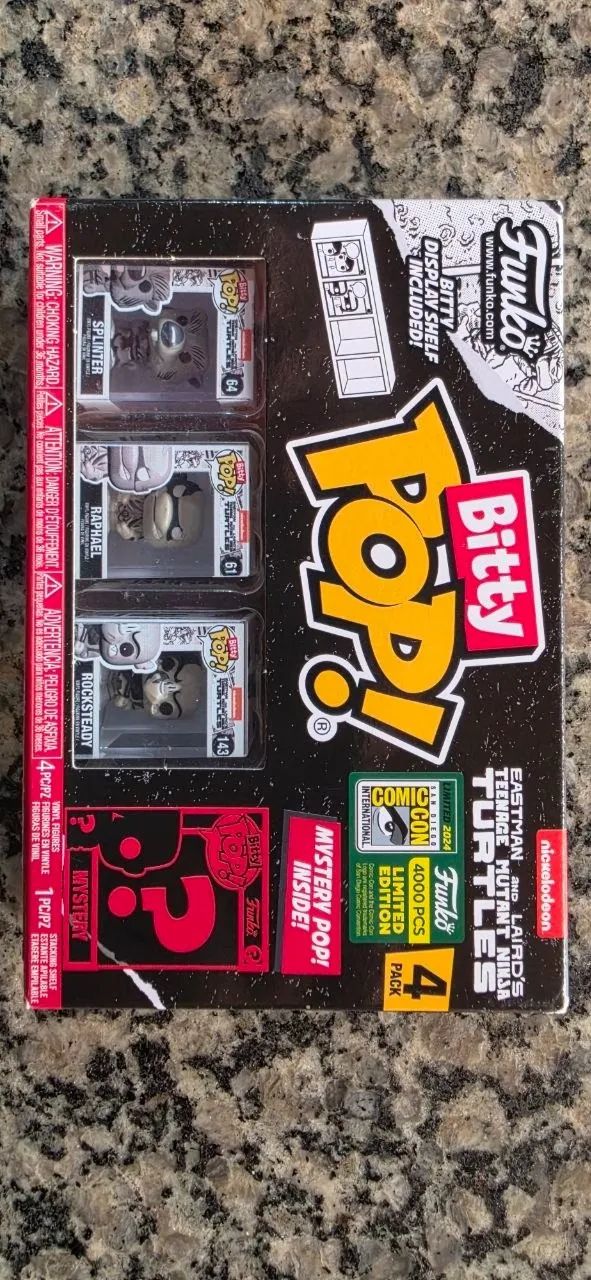 Bitty Pop TMNT - Exclusivo San Diego Comic Con