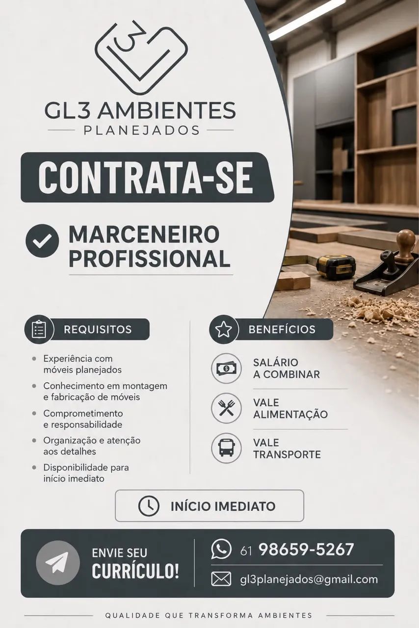Contrata Marceneiro Profissional