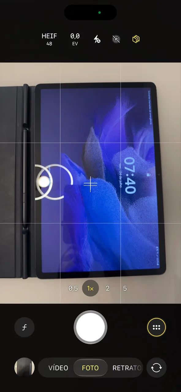 Tablet Samsumg S7 FE com capa original