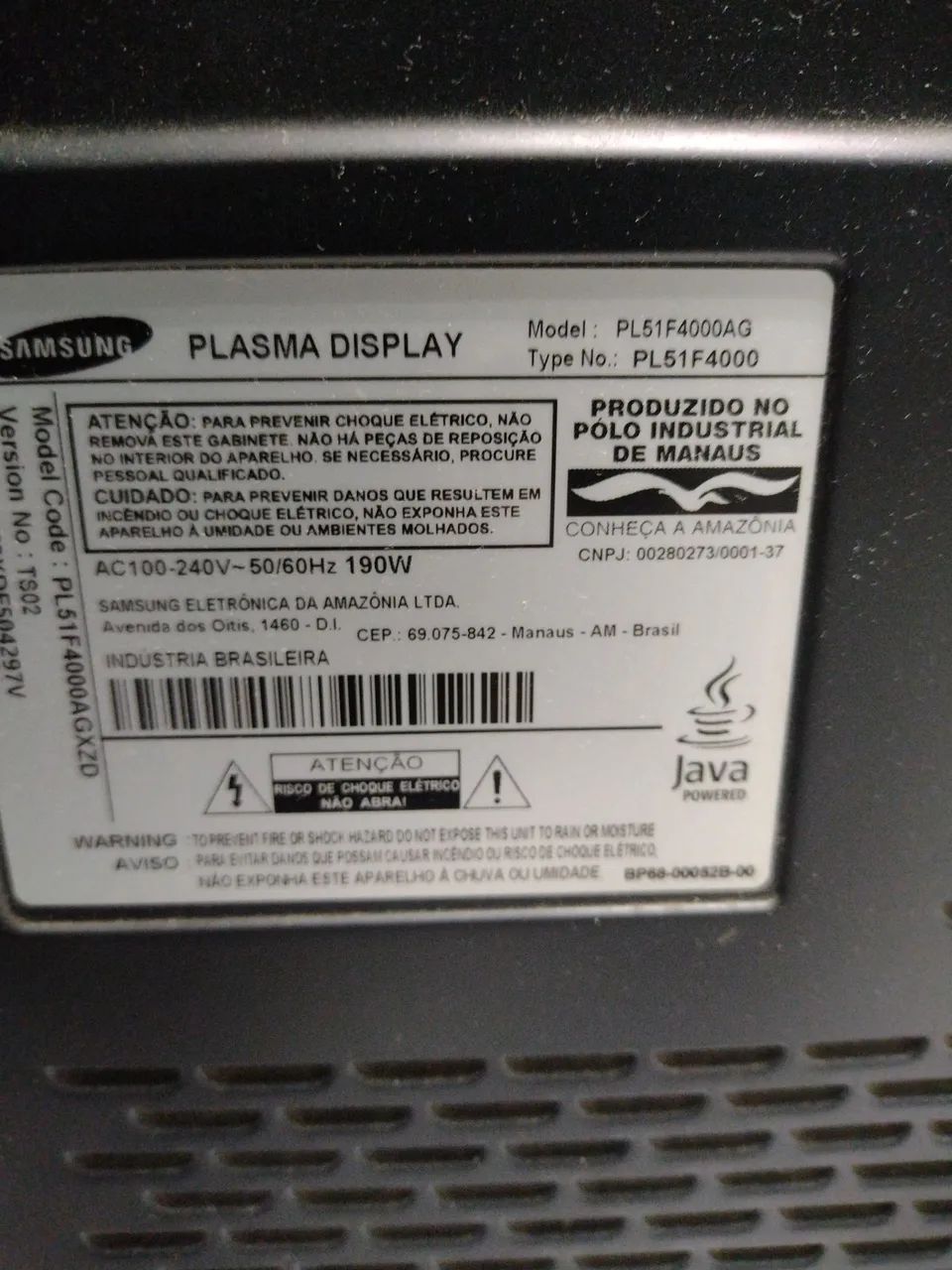Tv. Samsung Ney plasma 51 polegadas não e Smart  - Foto 4