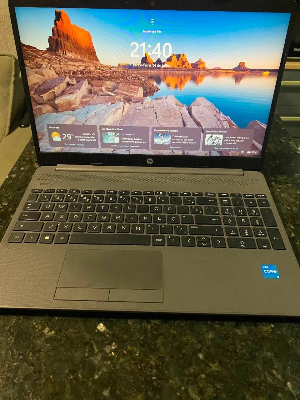 Notebook HP i3, 13 geração 