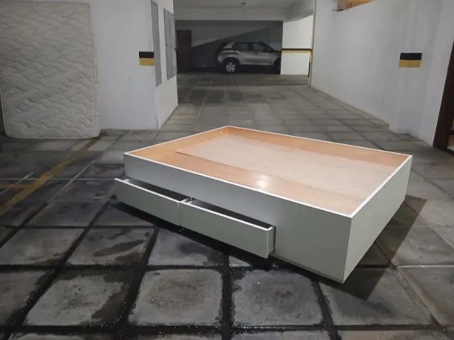 Cama de casal com colchão Ortobom e 4 gavetões - Foto 3