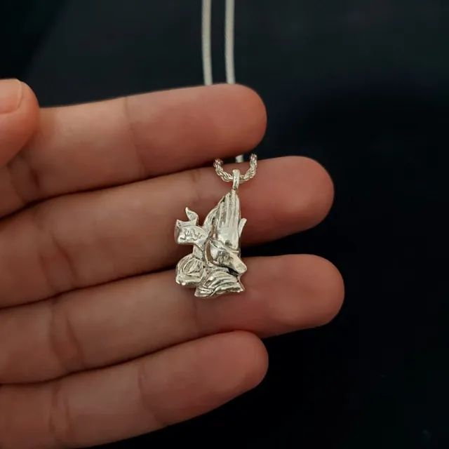 Corrente de prata + pingente