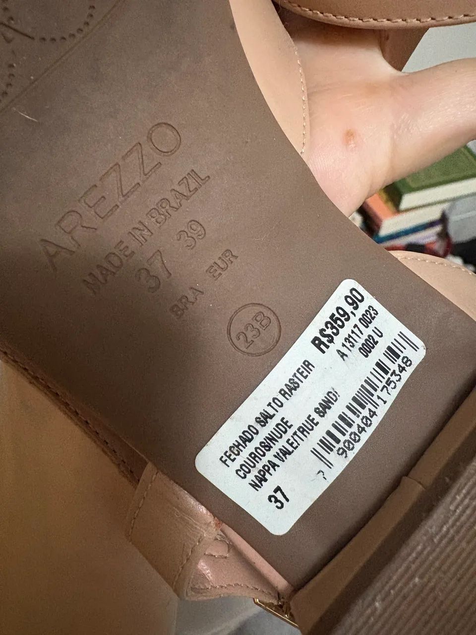 Sapatilha Slingback Arezzo - salto baixo  - Foto 2