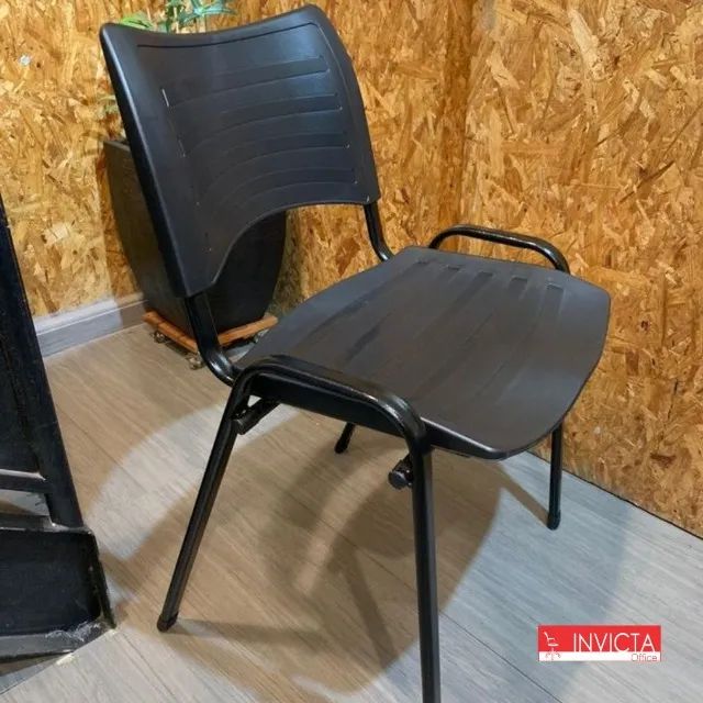 PROMOÇÃO  CADEIRA FIXA NEW ISO EMPILHÁVEL PARA ESCRITÓRIO/HOME OFFICE/RECEPÇÃO - Foto 2