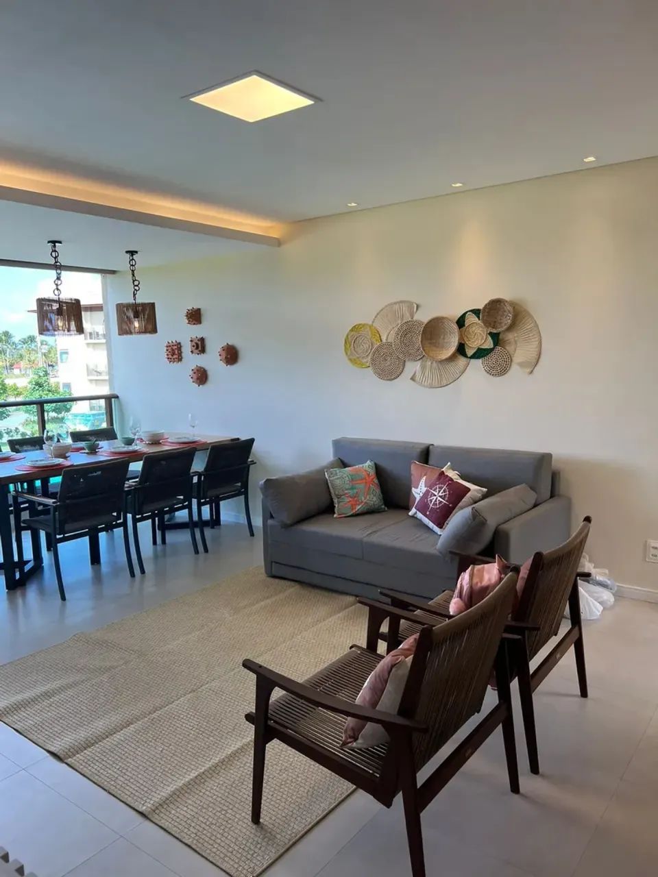 Vendo lindo flat com 2 quartos mobiliado e decorado - Praia dos Carneiros - Foto 2