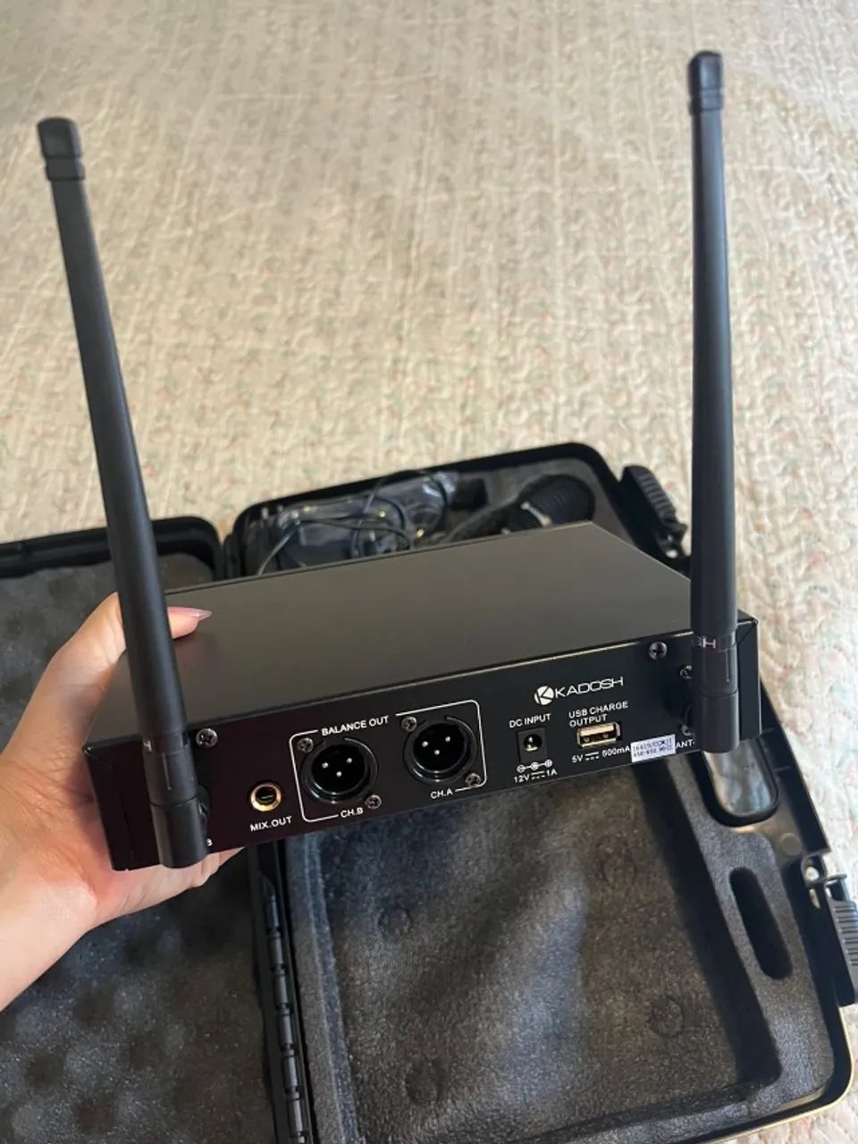 Microfone Sem Fio Kadosh K502M - Estado de Novo - Foto 5