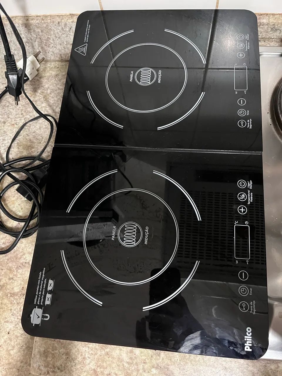 Cooktop de Indução Portátil Philco 2 queimadores PCT20P - Foto 3
