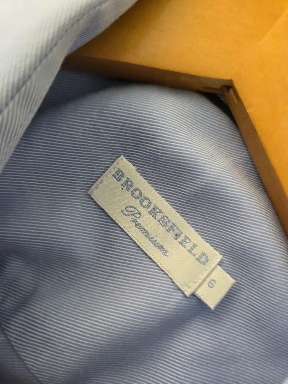 camisa brooksfield azul g-gg (tamanho 6) - Foto 5