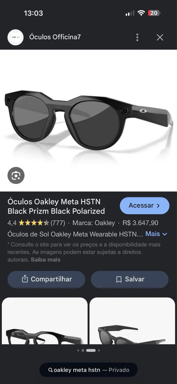 Óculos Meta Oakley HSTN - Preto Transition - LACRADO - Foto 6