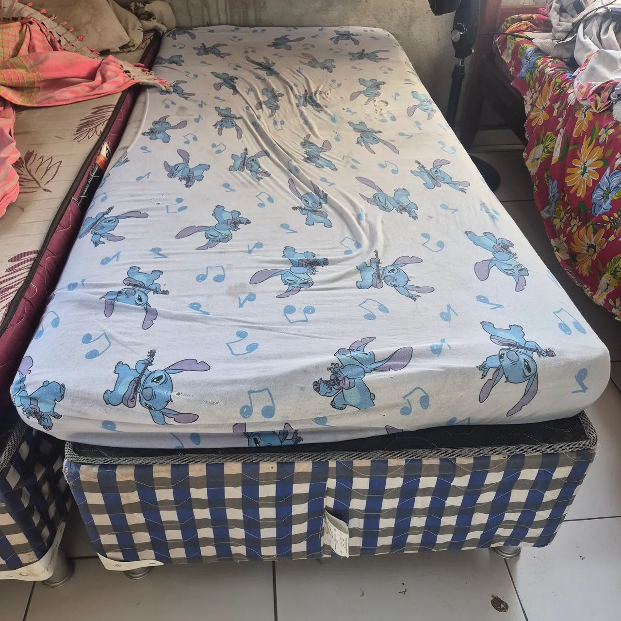 Cama box colchão e base