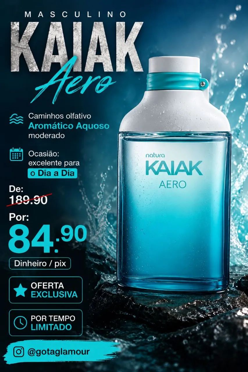 Kaiak Aero masculino Natura 