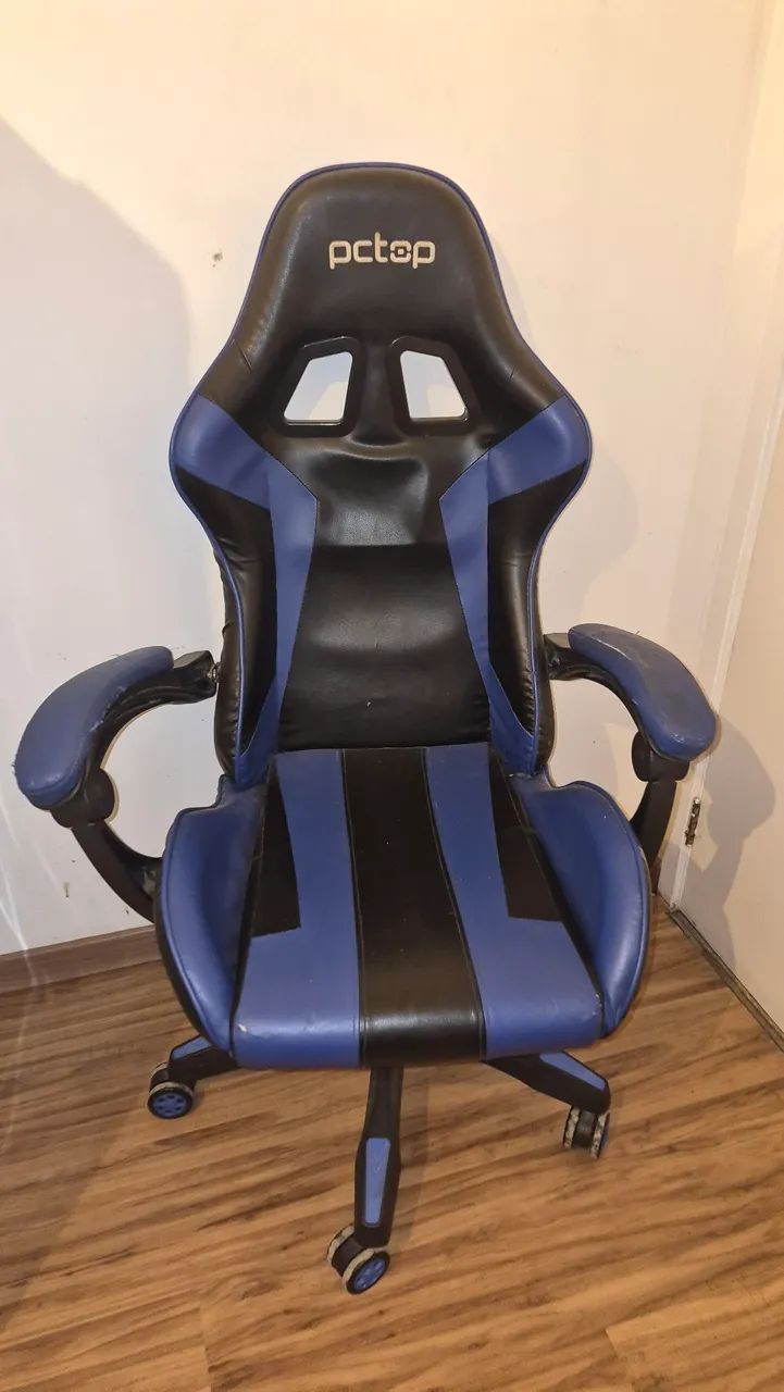 Cadeira gamer azul (Com Defeito)