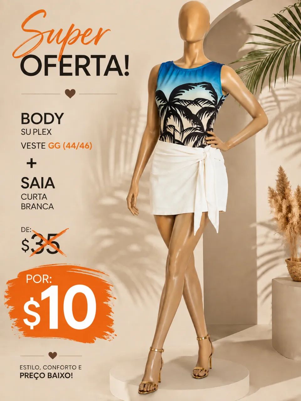 Roupas feminina shorts cropped e body - Foto 5