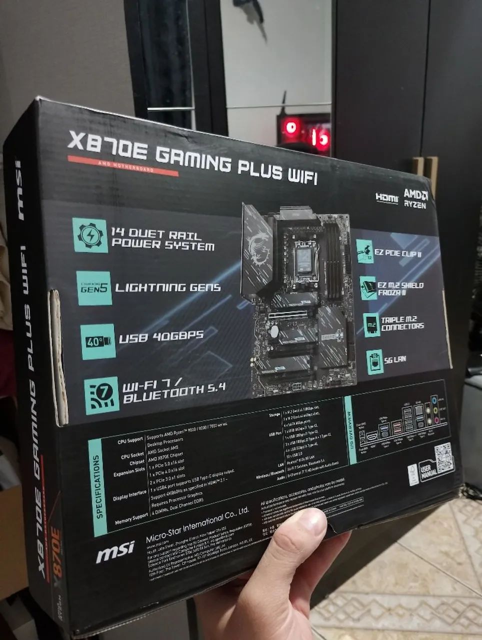 Placa mãe X870e MSI Gaming - Foto 3