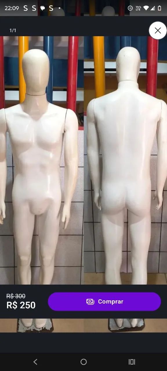 Manequim masculino 