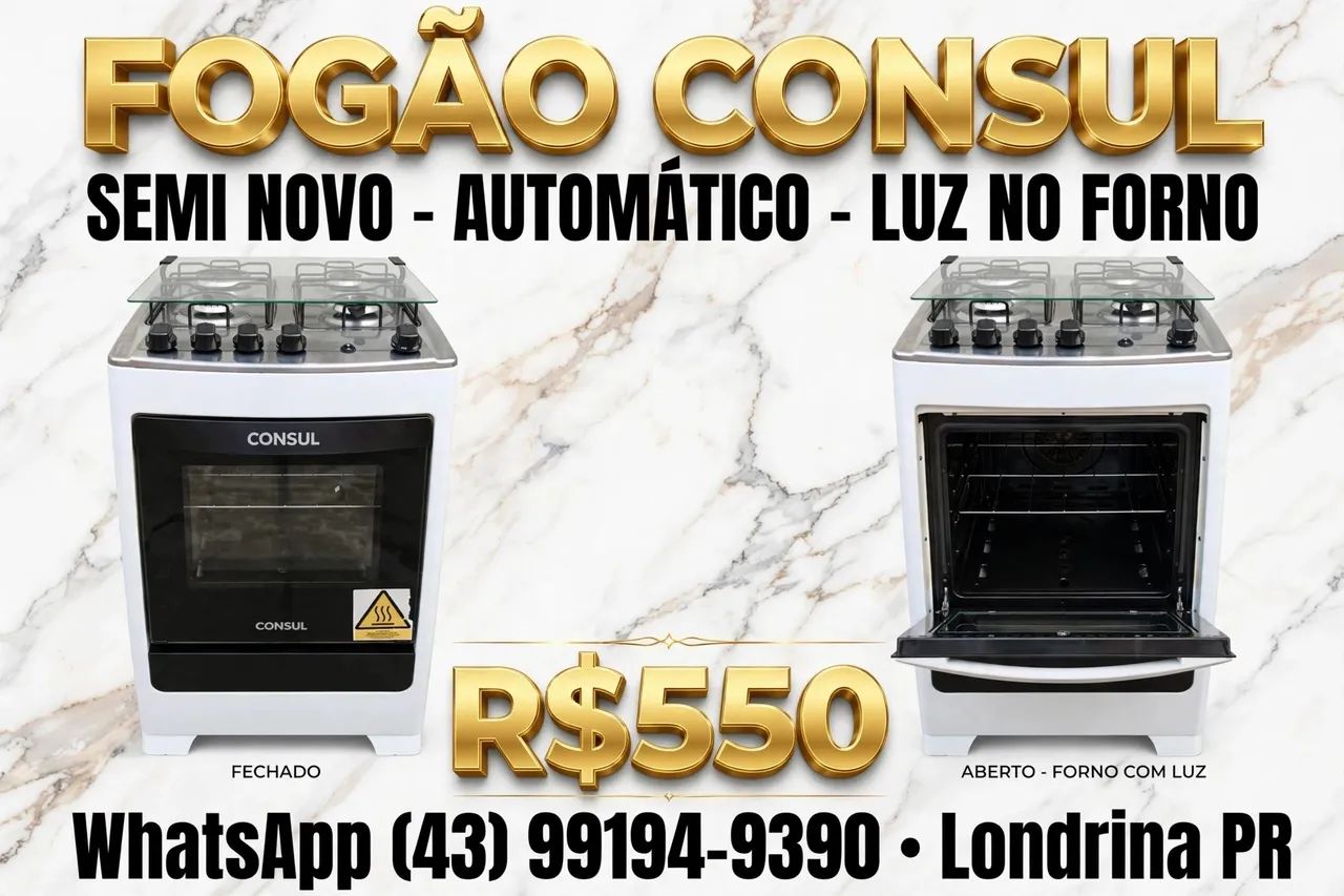 Fogão Consul supreme automático 