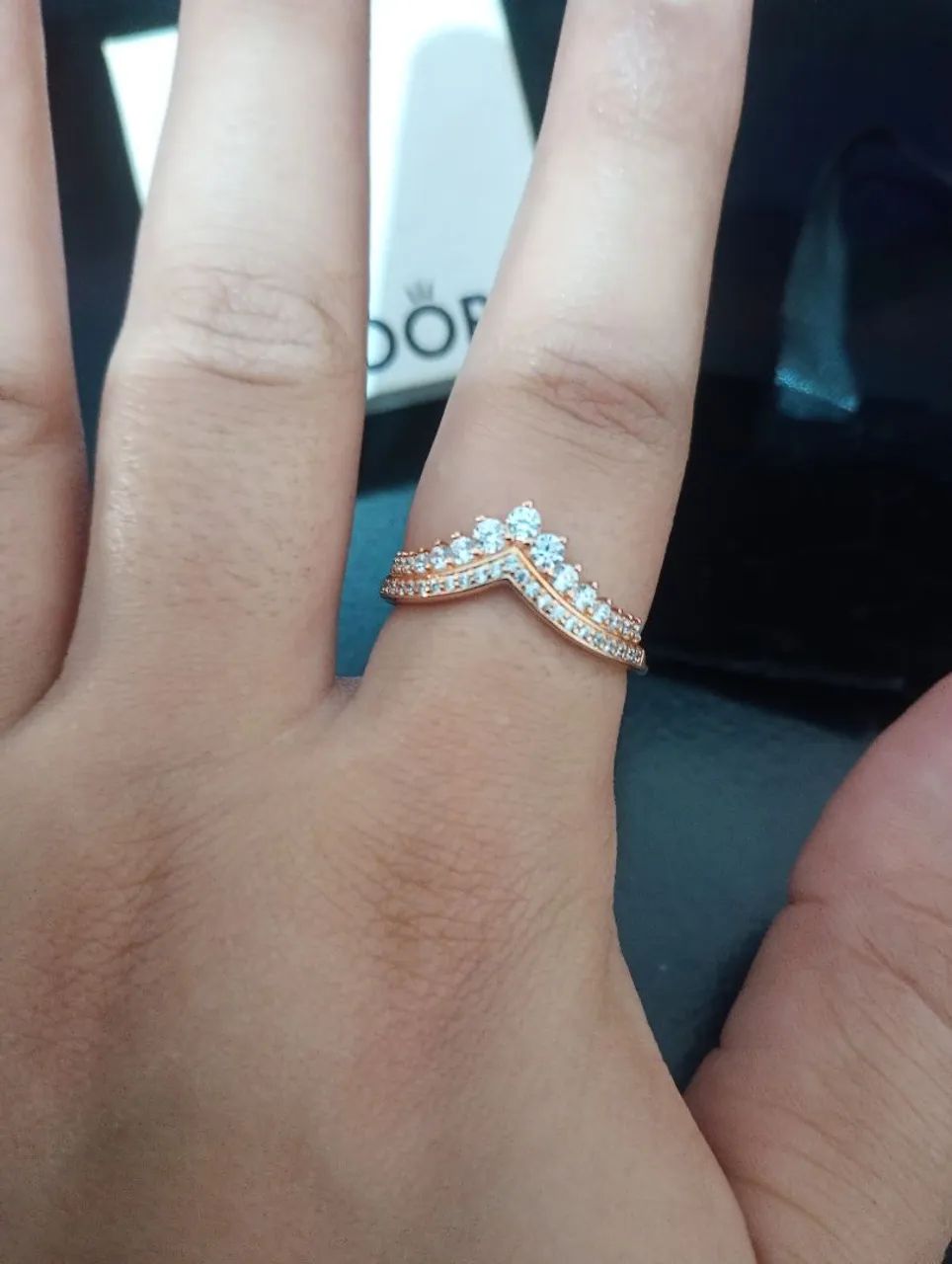 Anel Pandora n°22 - Sonho de Princesa - Rose - NOVO  - Foto 3